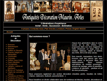Tablet Screenshot of antiquites-maurin.com